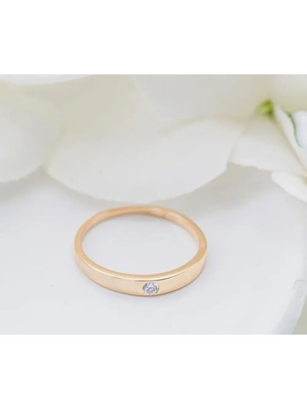 Stunning 14K Gold-Plated CZ Band Ring | Elegant Fashion Jewelry Accessory